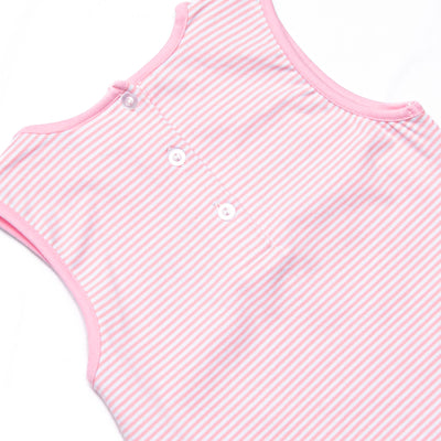 Pacific Palms Applique Short Set, Pink