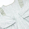 Garden Gate Gingham Side Tie Diaper Set, Green