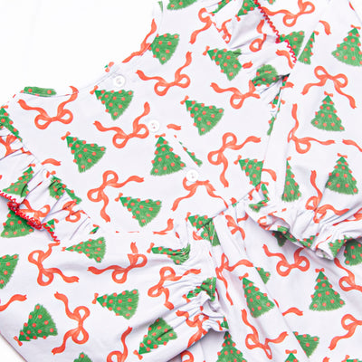Tinsel Trees Ruffle Legging Set, Green