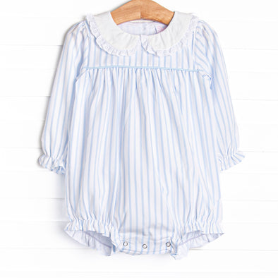 Powder Blue Pinstripe Bubble, Blue