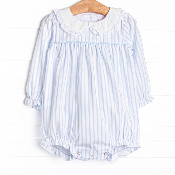 Powder Blue Pinstripe Bubble, Blue