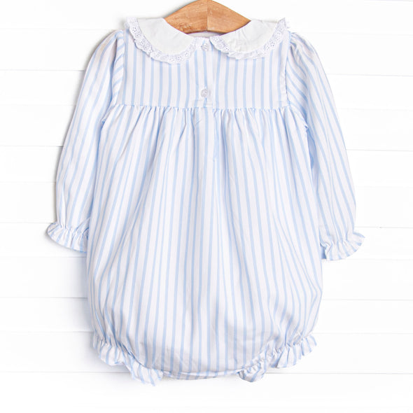 Powder Blue Pinstripe Bubble, Blue