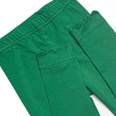 Tinsel Trees Ruffle Legging Set, Green