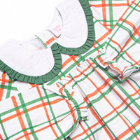 Poinsettia Plaid Dress, Red