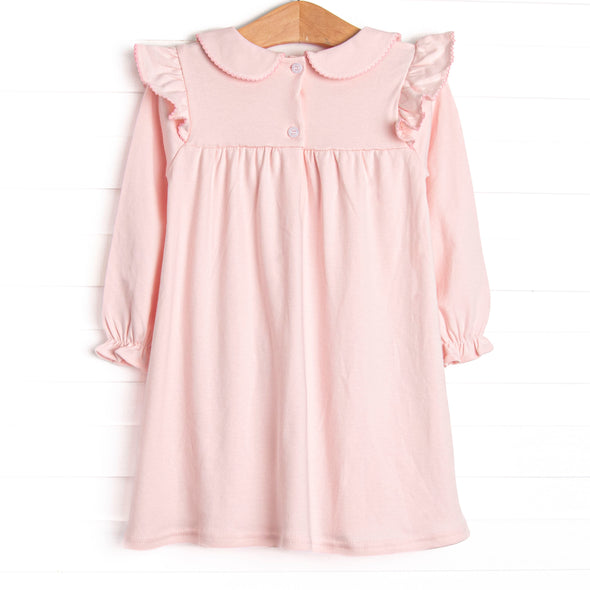 Wrapped in Ribbons Applique Dress, Pink