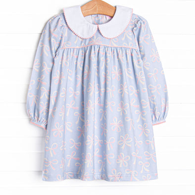 Wrapped in Ribbons Dress, Blue
