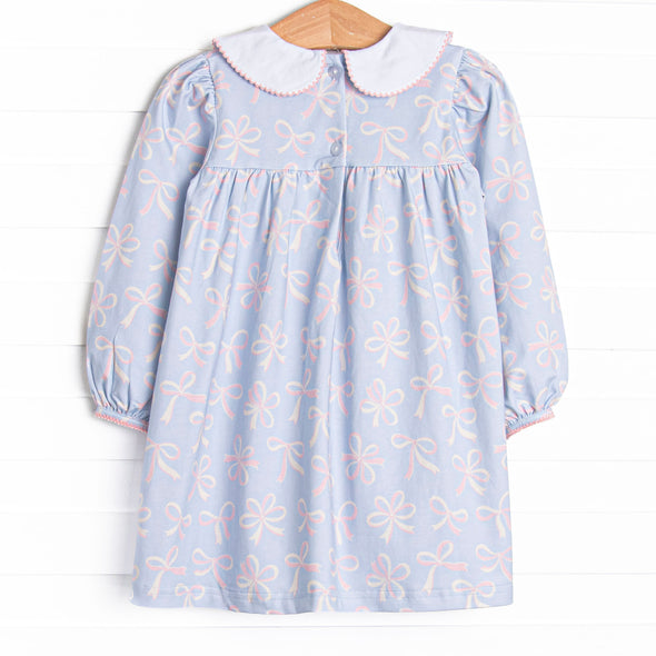 Wrapped in Ribbons Dress, Blue