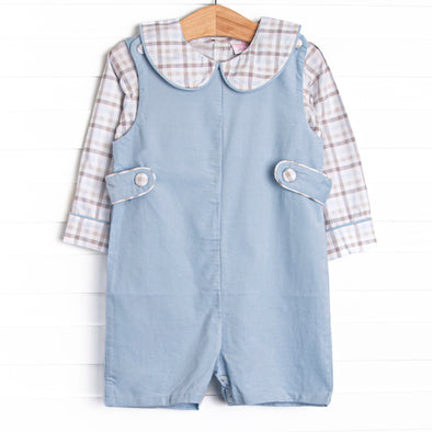Family Favorites Short Romper Set, Blue