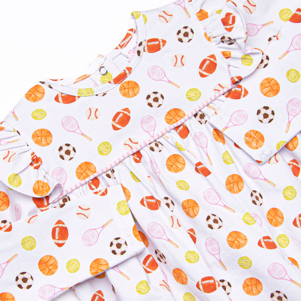 Game Time Long Sleeve Bubble, Pink