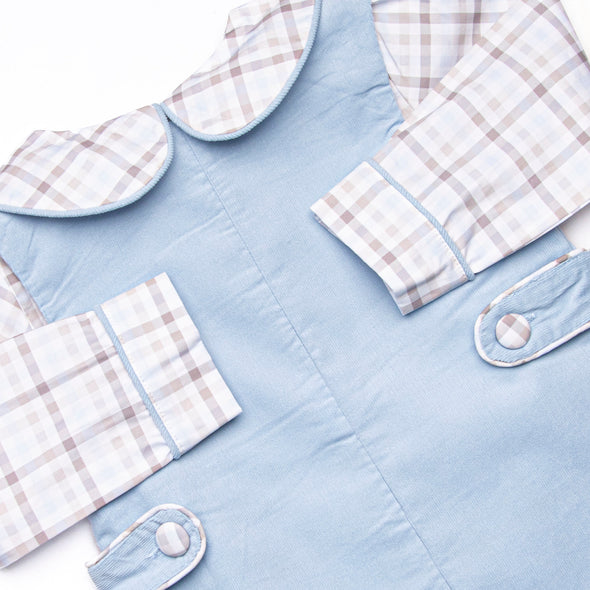 Family Favorites Short Romper Set, Blue