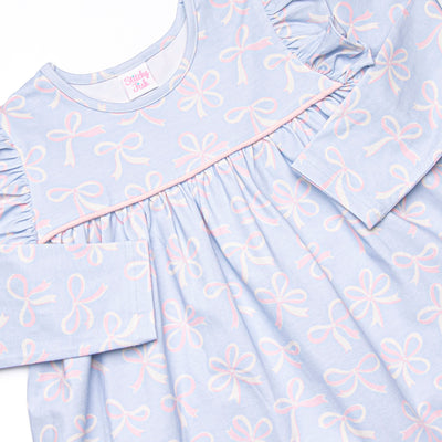 Wrapped in Ribbons Legging Set, Blue