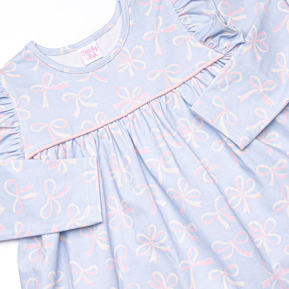 Wrapped in Ribbons Legging Set, Blue