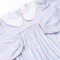 Wrapped in Ribbons Dress, Blue