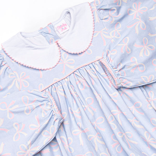 Wrapped in Ribbons Dress, Blue