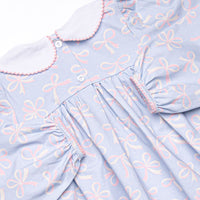 Wrapped in Ribbons Dress, Blue