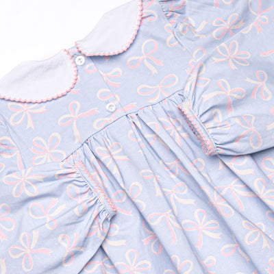 Wrapped in Ribbons Dress, Blue