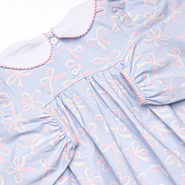 Wrapped in Ribbons Dress, Blue