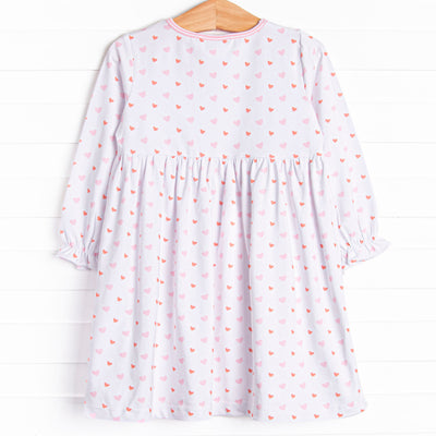Heart Flutters Dress, Pink