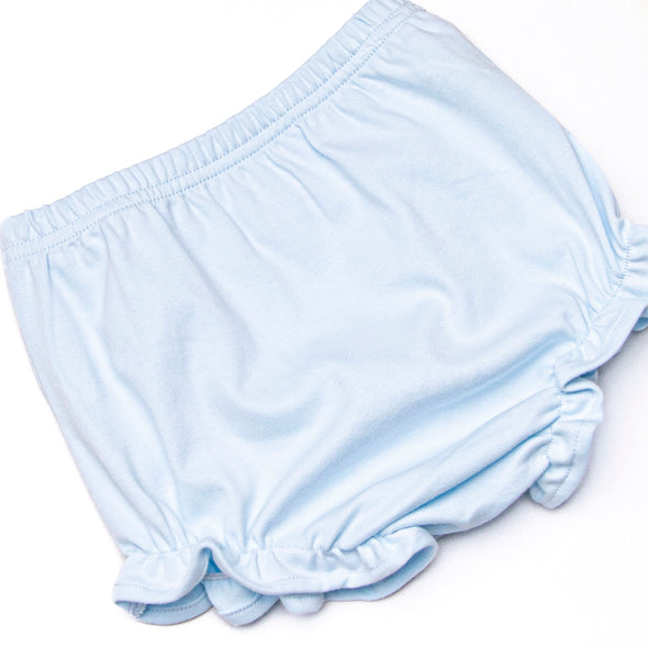 Powder Blue Pinstripe Diaper Set, Blue