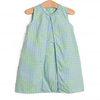 Perfectly Plaid Dress, Green
