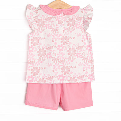 Growing Groovy Short Set, Pink