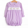 Prancin' Pony Smocked Bubble, Purple