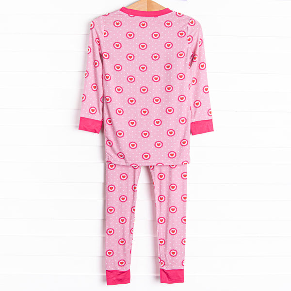 Stuck on You Bamboo Pajama Set, Pink