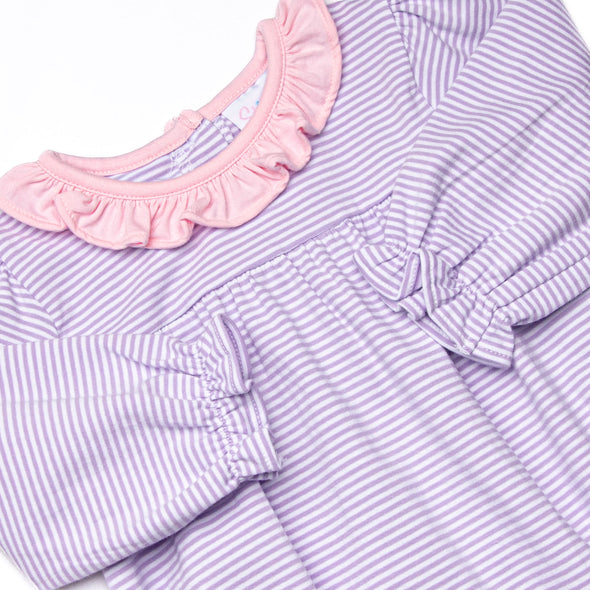 Amelia Bubble, Light Pink and Purple Stripe