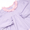 Leighton Long Sleeve Dress, Light Pink and Purple Stripe