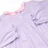 Leighton Long Sleeve Dress, Light Pink and Purple Stripe
