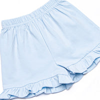 Styled in Stripes Ruffle Short Set, Pink