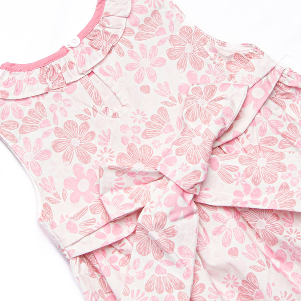 Growing Groovy Ruffle Neck Bubble, Pink