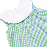Perfectly Plaid Ruffle Short Set, Green