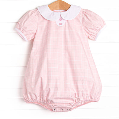 Petite Plaid Bubble, Pink