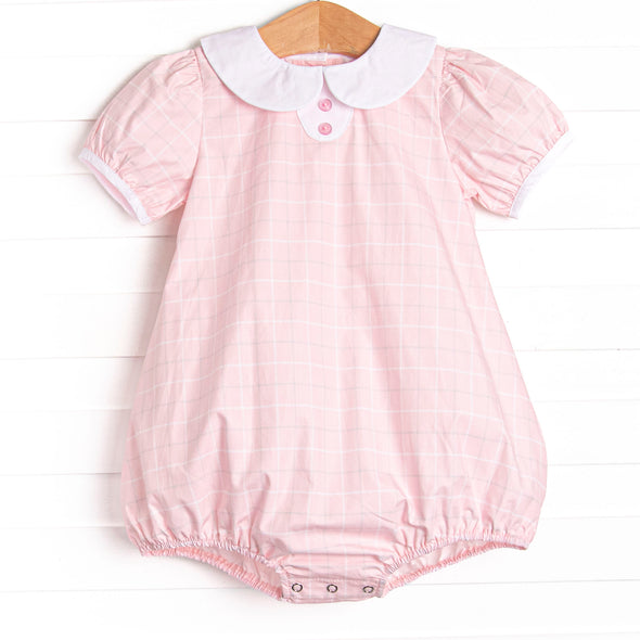Petite Plaid Bubble, Pink