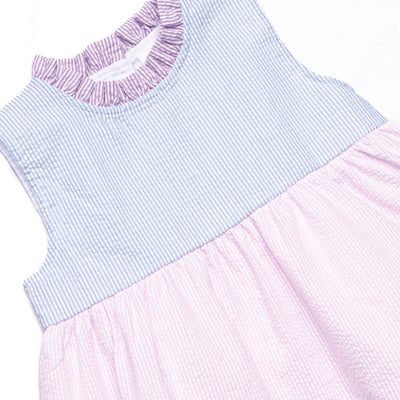 Cotton Candy Color Block Diaper Set, Blue