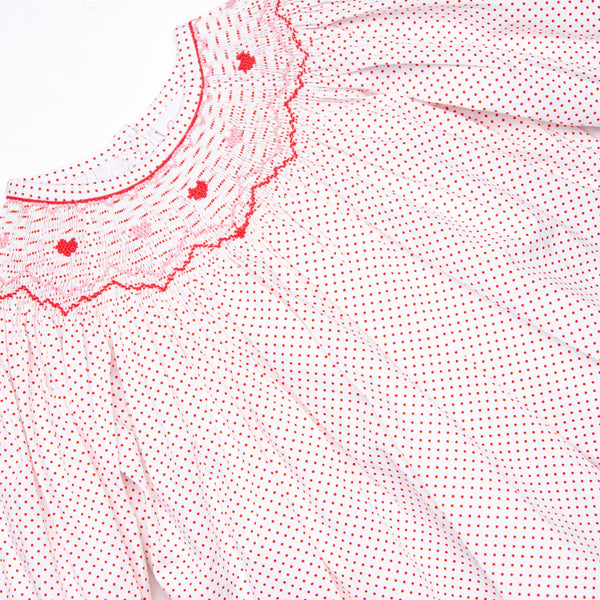 Galentine's Day Smocked Legging Set, Red