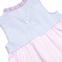 Cotton Candy Color Block Diaper Set, Blue