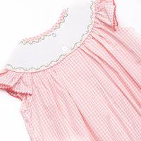 Crustacean Castle Smocked Bishop Dress, Pink