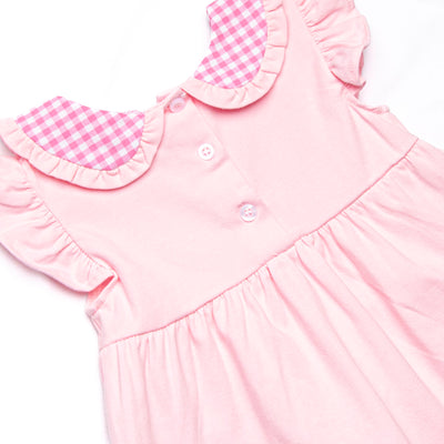 Sit, Stay, Play Applique Ruffle Short Set, Pink
