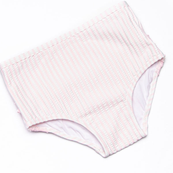 Sandy Shore Seersucker Bikini, Pink