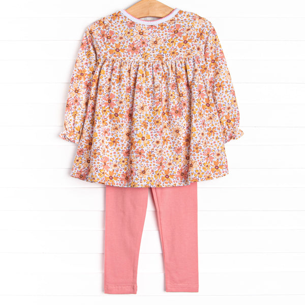 Autumn Annuals Legging Set, Yellow