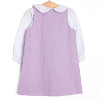 Blooming Belle Applique Jumper Set, Purple
