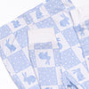 Hare Hopscotch Bamboo Pajama Set, Blue