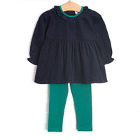 Corduroy Classics Legging Set, Blue