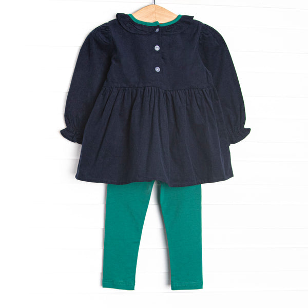 Corduroy Classics Legging Set, Blue