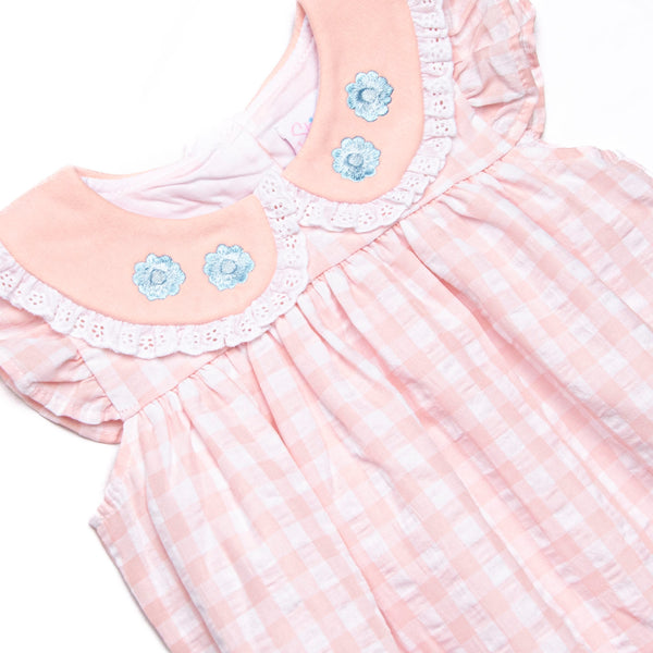 Everyday Eyelet Embroidered Bubble, Pink