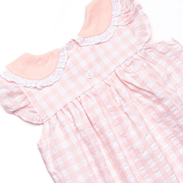 Everyday Eyelet Embroidered Bubble, Pink