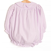 Blooming Belle Applique Collared Bubble, Purple