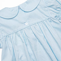 Bud and Bloom Smocked Legging Set, Blue